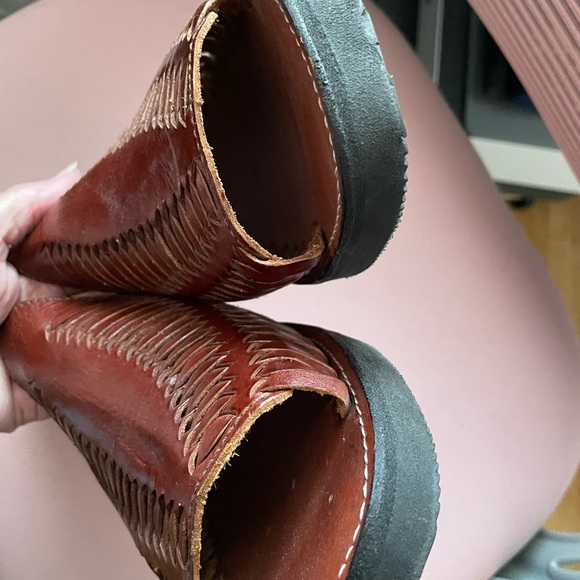 Brown Leather Men's Sandals - Picture 4 of 6